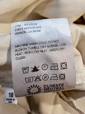 💥Reformation Mason Pleated Pants Ivory Tencel High Rise Wide Leg Sz 18🧡 thumbnail 12