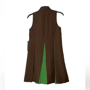 Tuckernuck Demitasse Griffiths Dress S Brown Green A-Line Mini NWT Mod thumbnail 8