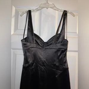 Zara Corsetry-Inspired Midi Dress in Black Size XS New with tag thumbnail 14