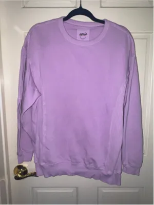 Women's Aerie Sweatshirt XS Purple Crewneck Pullover thumbnail 1