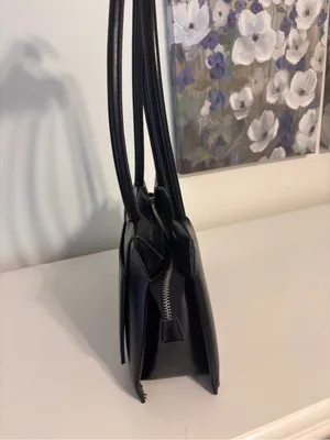 Madison west black shoulder bag faux vegan leather city contemporary thumbnail 3