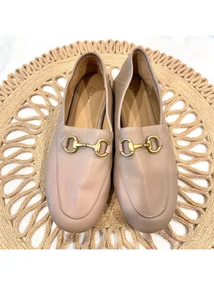 NWOT Quince Italian Leather Horsebit Loafer Size 5 Soft Brown Quiet Luxury thumbnail 2