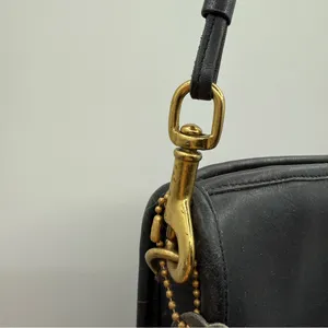 Vintage Coach Bonnie Cashin Era‎ Convertible Black Crossbody Wristlet Bag thumbnail 4