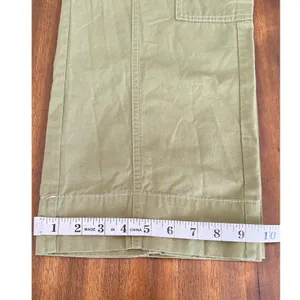 Free Assembly Womens Sage Green‎ Wide Leg Cargo Pants Contrast Stitch Small thumbnail 12