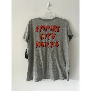 Nike Gray New York Knicks NBA Dri-fit Athletic T-shirt NWT Size XL thumbnail 2