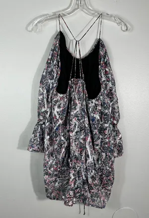 IRO Elsa Metallic Strappy Back Silk Metallic Material Bubble Waist Tank Top 36 4 thumbnail 7