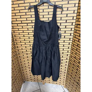Scoop‎ Black Drop Waist Midi Dress Size Medium thumbnail 3