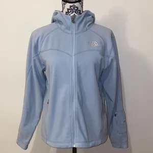 Vintage The North Face Women's Powder Blue Windwall Ski Jacket Size Medium thumbnail 2