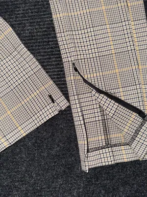 Ann Taylor Audrey Pant High Rise Trouser Dress Pants Glen Plaid Zip Ankle NWT 8 thumbnail 5