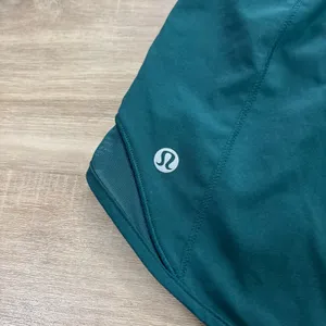 Lululemon Hotty Hot High-Rise Lined Short 4" Dark Teal Women Size 4 thumbnail 5