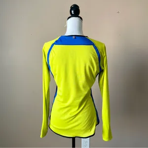 NIKE | Lime Green Long Sleeve Performance Top Sz M thumbnail 5