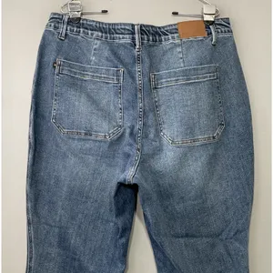 Judy Blue Paxton Jeans Plus Size 16W Drawstring Stretch Denim Medium Wash Jogger thumbnail 4