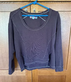 URBAN OUTFITTERS Woman's Long Sleeve Brown Boho Shirt thumbnail 1