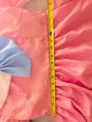 Pink and blue bow Lolita cosplay living doll dress large Halloween costume thumbnail 4