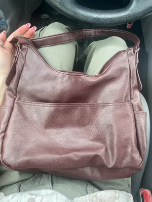 Vintage burgundy crocodile purse thumbnail 2
