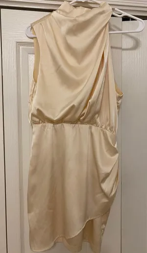 Champagne Silk Dress Size M thumbnail 2