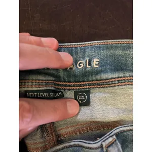 American Eagle Outfitters Kick Boot Jeans Womens 10 Med Wash Blue Bootcut Denim thumbnail 9