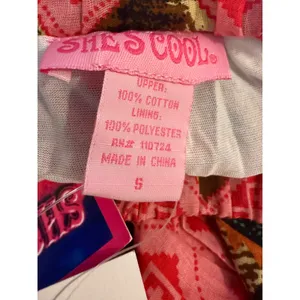 she's cool Whimsigoth retro pink Brown boho Tiered Crinkle Midimaxi Skirt y2k colorful nwt thumbnail 7