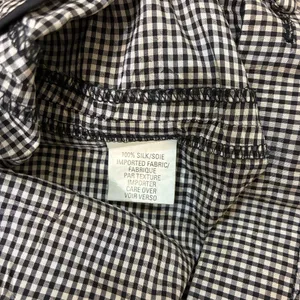 Anne Klein Women’s Gingham Ankle Pants Size 6 High Waist 100% Silk thumbnail 5