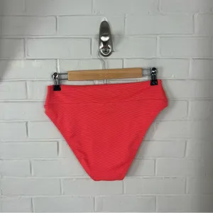 BCBG Textured High Waist Bikini Bottoms Size M Pink Size M thumbnail 8
