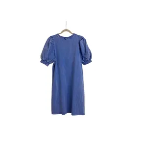 Anthropologie Saturday Sunday Sunny Day Blue Puff Sleeve Sweater Dress Size XS thumbnail 2