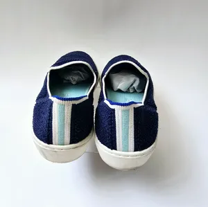 Rothy's The Slip On Terry Sapphire Fabric Low Top Lifestyle Sneakers Wom… thumbnail 7