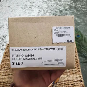 Madewell‎ Margo Slingback Snake Embossed Mule Size: 7 thumbnail 4