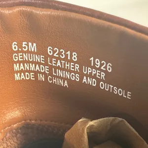 Timberland 62318 Brown Leather Side Zip‎ Ankle Boots Block Heel Womens 6.5 M thumbnail 4
