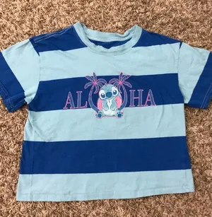 Stitch Aloha striped graphic t-shirt thumbnail 6