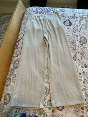 Gilly Hicks Cream Waffleknit Sweatpants thumbnail 6