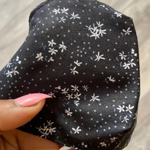 Free People Black Floral Mask And Bow thumbnail 8
