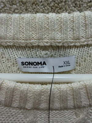 NWT fisherman grandpa sweater knit cotton blend minimalist preppy gift XXL thumbnail 11