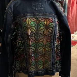 Handcrafted Denim Jacket Blue Size L thumbnail 1