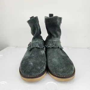 Coolway Grey Suede Ankle Boots Fringe Bobo Accent Size 8 thumbnail 4