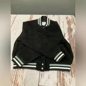 NWOT RVCA SHERPA VARSITY BOMBER JACKET‎ thumbnail 8