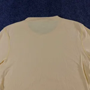 Ralph Lauren Sport Women Yellow Cotton Ribbed Crew Neck T-Shirt Size L Pony Logo thumbnail 11