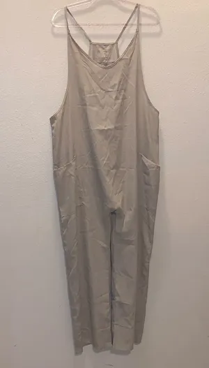 Beige Hot Shot Onesie Kelp Moss Jumpsuit Romper thumbnail 1