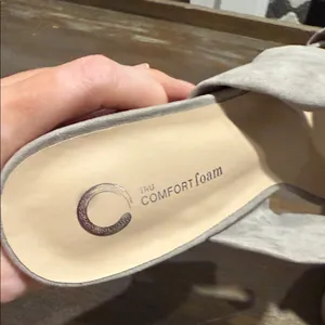 Journee Collection Tabithea Grey Block Heel Sandals Square Toe‎ Size 9 NIB thumbnail 10