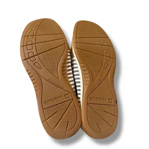 Sperry Angelfish Top Sider Cream & Blue Striped Leather Fabric Boat Shoes Sz 6‎ thumbnail 8