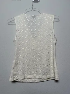 Vintage Cream White Y2K Romantic Tank Top thumbnail 6