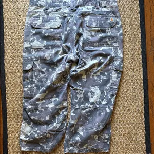 CARHART Camouflage Cargo Capris Women’s Workwear Farmwear XL. thumbnail 5