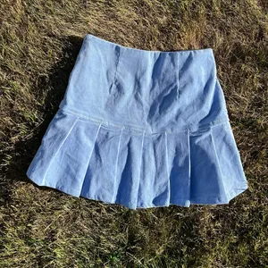 Forever 21 Periwinkle Drop Waist Pleated Corduroy Skirt thumbnail 2