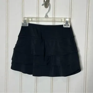 Athleta Black Athletic Skort Sz XXS 90 thumbnail 6