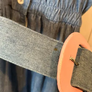 D.‎ Frank Denim Belted Jumpsuit Size 8 Blue thumbnail 7