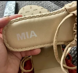 NWOT MIA Camel Faux Leather Gladiator Lace-up Sandals, Sz 8 thumbnail 3