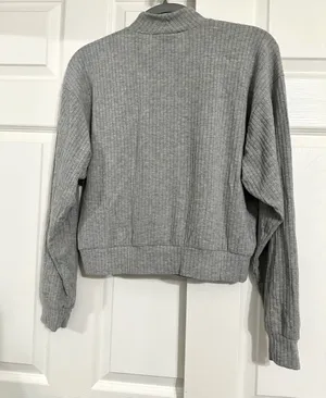 Abound Gray Mock Neck Sweater thumbnail 4