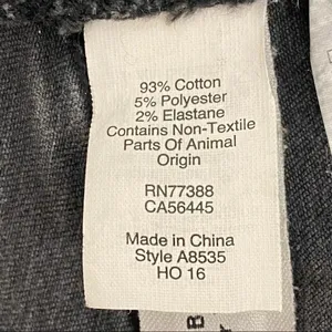 Madewell 9" High Riser Skinny Jeans Black Wash Denim Stretch Women’s Size 25 thumbnail 9