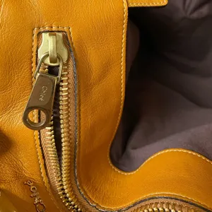 Chloé Amy Large Caramel Leather Braided Handle Tote Shoulder Bag thumbnail 9
