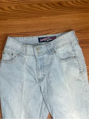 Angels Jeans Pale Blue Relaxed High-Rise Denim size 8 thumbnail 4