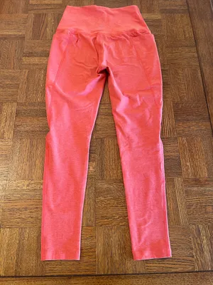Beyond Yoga Coral orange Pink High-Rise Leggings with Side Pockets thumbnail 4